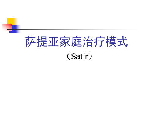 Satir治疗模式201606XS