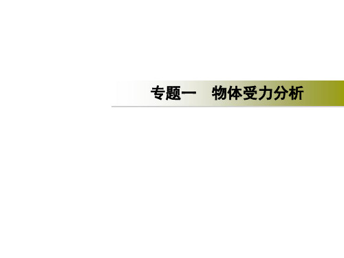 教科版八年级物理下册复习专题一 物体受力分析