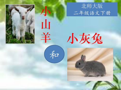 《小山羊和小灰兔》课件ppt文档