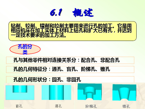 钻削、铰削、镗削和拉削加工