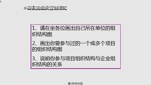 项目管理实用技术PPT课件