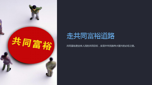 九年级政治全册第二单元共同富裕社会和谐2.1走共同富裕道路课件1新版粤教版