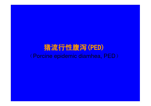 猪流行性腹泻猪流行性腹泻猪流行性腹泻猪流行性腹泻(PED)(PED)(PED)(PED)