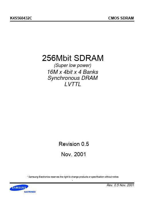 K4S560432C-TC1H中文资料