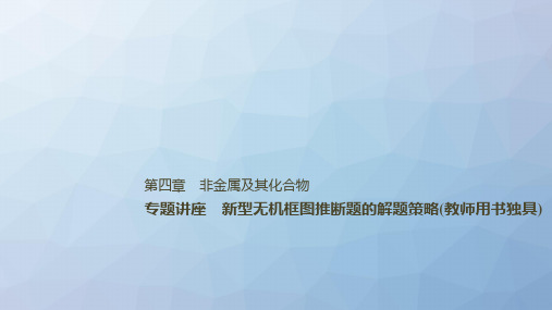 高三化学一轮复习精品课件:专题讲座 新型无机框图推断题的解题策略