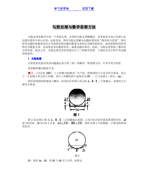 勾股定理与数学思想方法