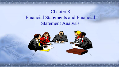 《会计专业英语》Chapter 8 Financial Statements