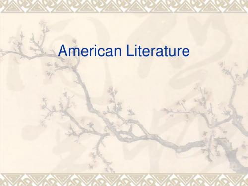 美国文学,美国文学选读American_Literature_Total(只要10分)