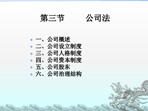 《企业与公司法》PPT课件