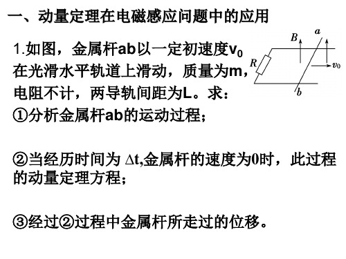 电磁感应现象中的动量问题