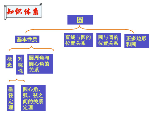 人教版九年级上册数学：圆复习教学课件