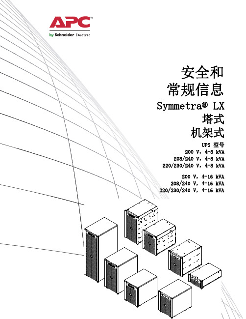 APC Symmetra LX UPS 说明书