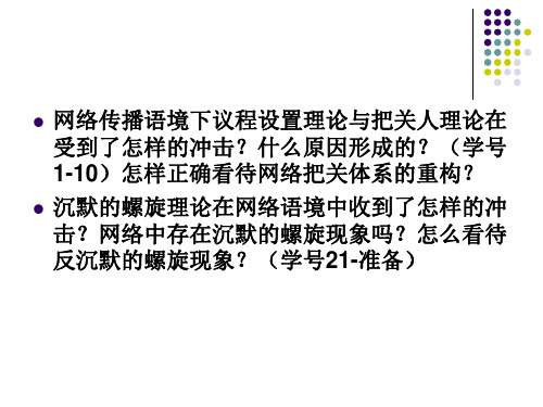 12网络传播效果概论