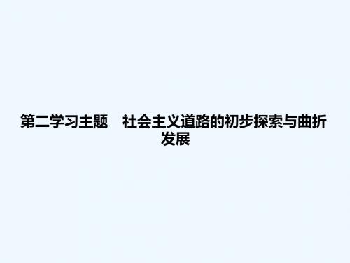 八年级历史下册 第二学习主题 第1课 社会主义制度的建立课件 川教版