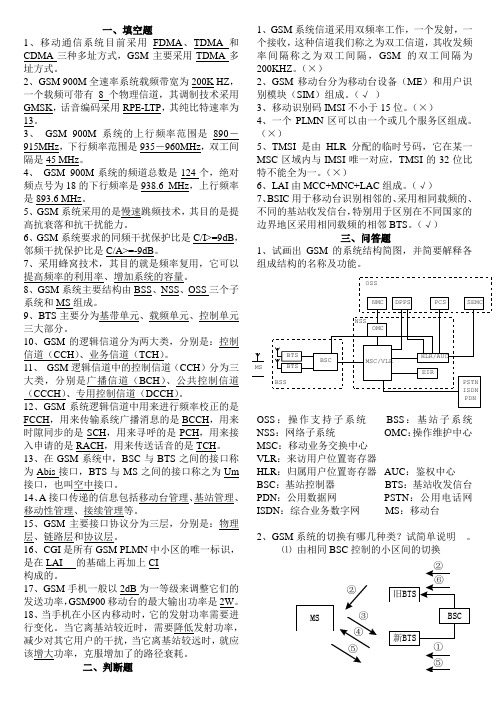 GSM习题与答案