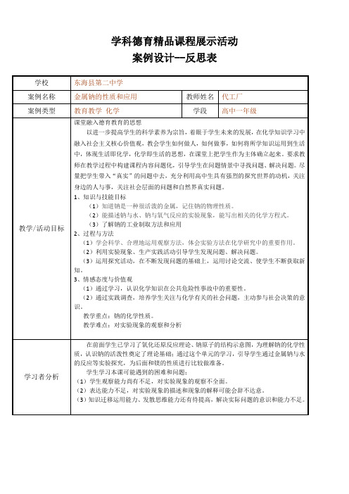 苏教版高中化学必修  钠镁及其化合物(全国一等奖)