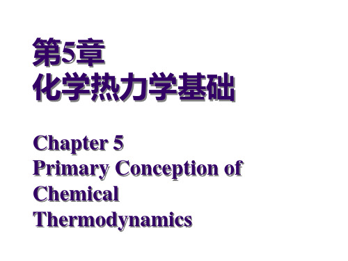 第五章 化学热力学基础