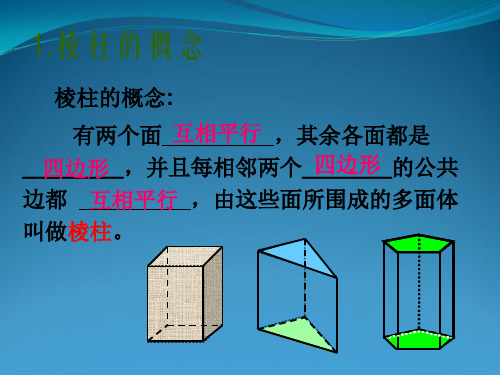 高二数学棱柱概念与性质