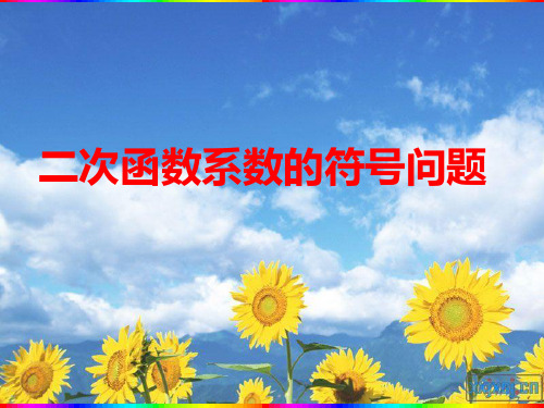 人教版初中数学九年级上册 22.1.4二次函数系数的符号问题(共30张PPT)