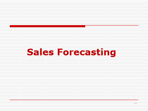 APICS CPIM MPR Sales Forecasting
