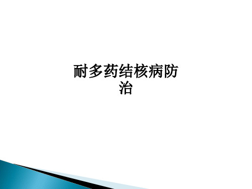 耐多药结核病防治ppt课件