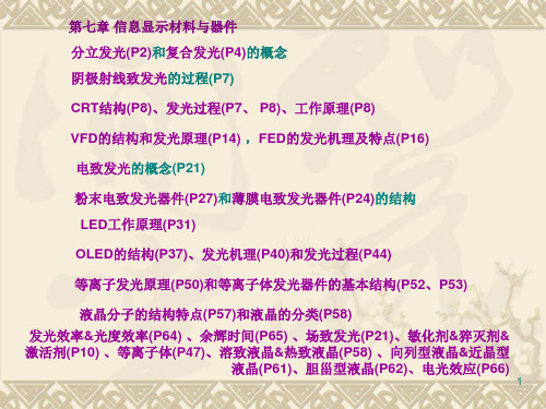 7打印 第七章 信息显示材料与器件分解