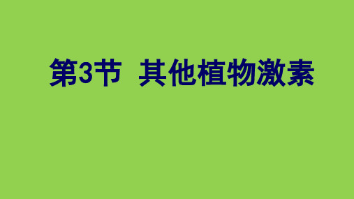 人教版高中生物必修3第三章其他植物激素(课件10张)(共10张PPT)