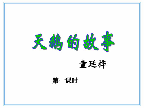 天鹅的故事PPT