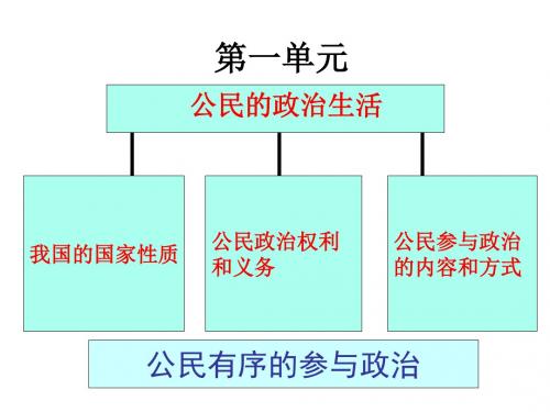 高一政治公民的政治生活2(新编2019教材)