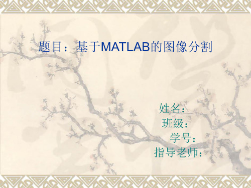 基于MATLAB的图像分割