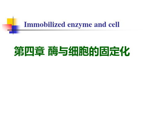 第四章固定化技术