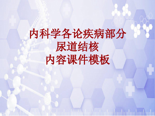 内科学_各论_疾病:尿道结核_课件模板