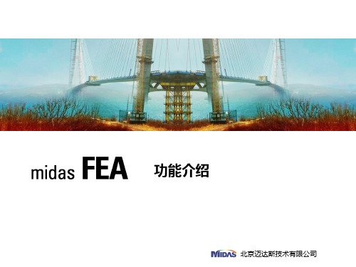 midas FEA特色功能介绍