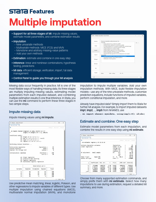 Stata MI命令详解说明书