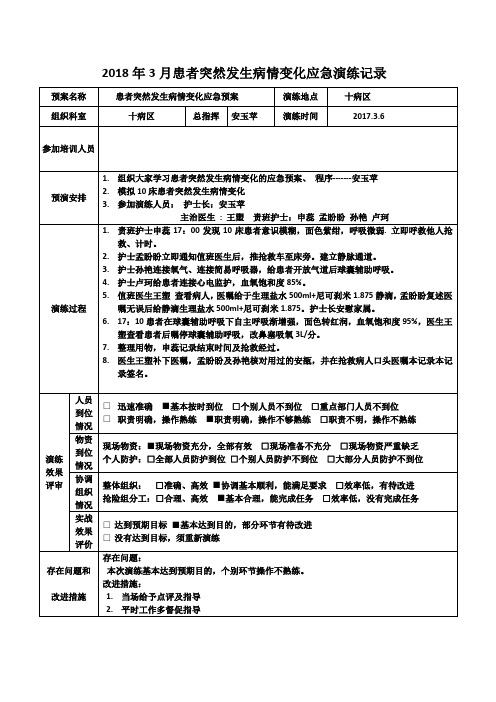 3月应急演练