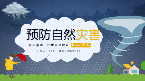 预防自然灾害做好防护工作台风来袭安全措施介绍专题讲授PPT课件