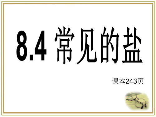 九年级化学8.4.常见的盐上课课件