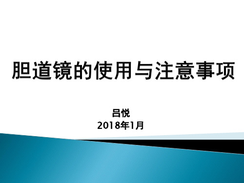 胆道镜的使用与注意事项