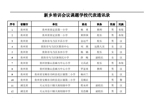 甘肃中小学通讯录