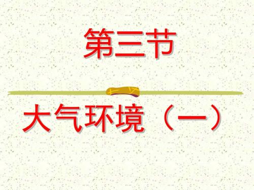 大气环境PPT课件19 湘教版