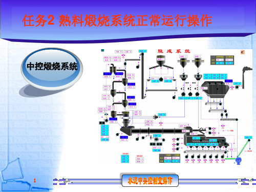 水泥中央控制室操作_熟料煅烧正常操作