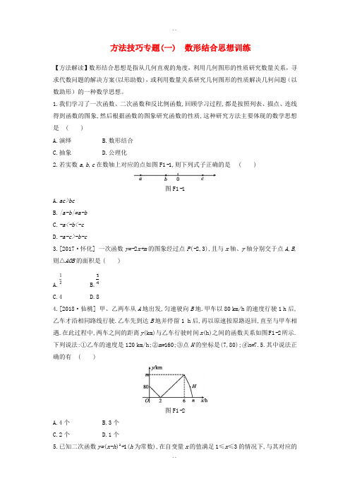 浙江省最新中考数学复习题方法技巧专题训练(打包10套,Word版,含答案)