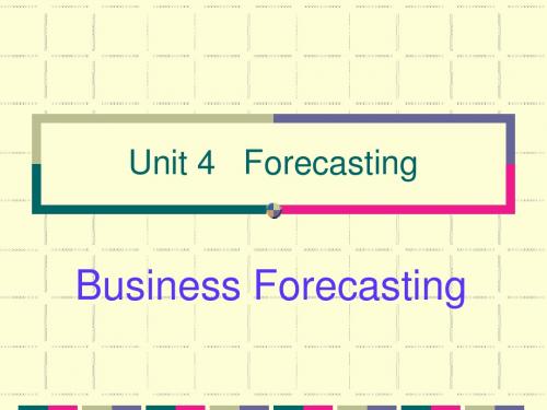 Forecasting