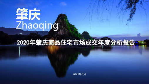 (精品)2020年肇庆市商品住宅市场成交年度报告