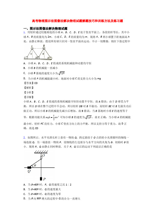 高考物理图示法图像法解决物理试题解题技巧和训练方法及练习题