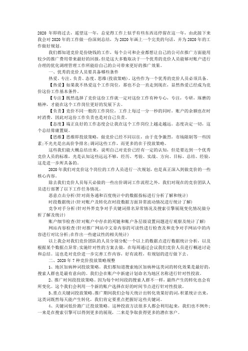 SEM年度工作总结和工作计划.docx