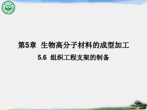 生物医学工程先进制造：5.6  组织工程支架的制备