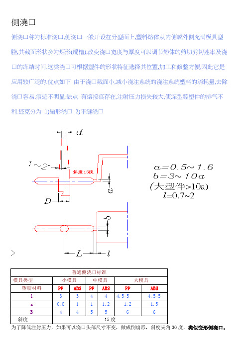 车灯模具浇口标准(DOC)