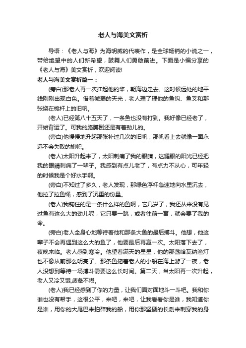 老人与海美文赏析