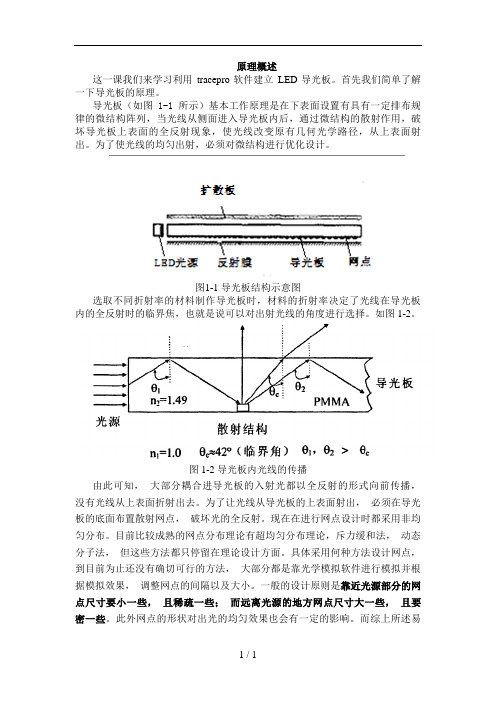 LED导光板简易教程